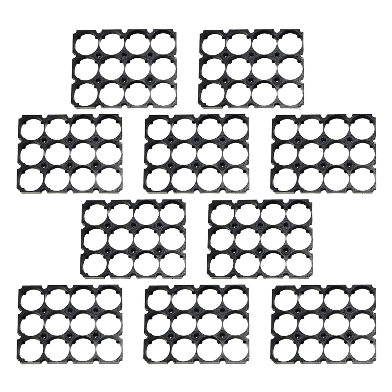 

10Pack 21700 Battery Holder Bracket Cell Safety Anti Vibration Plastic Cylindrical Brackets For 21700 Lithium Batteries