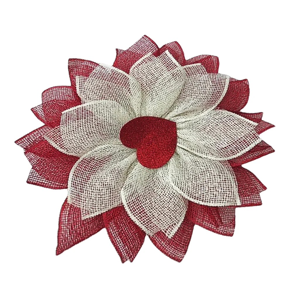 

Unique Cloth Craft Flower Ornament Cloth Wreath Pendant Indoor Hanging Decor