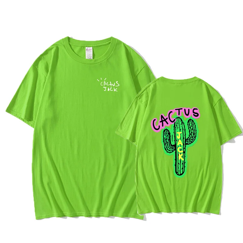 

Travis Scott cactus jack luxury Men Cotton T Shirt Hip Hop Men Women Print Couple Lovers Harajuku T-Shirts CACTUS t shirt
