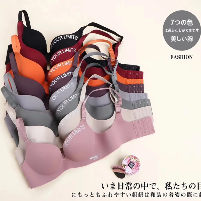 

Women Seamless Bra Japanese Young Girls Wireless Invisible Bralette Sexy Push Up Brassiere Female Underwear Backless Lingerie