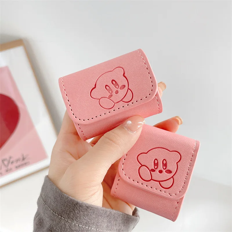 Чехол для наушников из искусственной кожи с рисунком аниме Kirby чехол AirPods Pro милый
