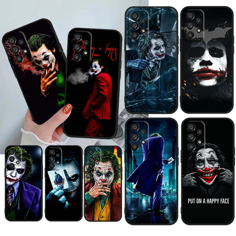 Аниме крутой чехол Joker для Samsung A14 A54 A34 A33 A23 A13 A32 A72 A52 A32 A22 A03 A02 силиконовый мягкий черный чехол для телефона Coque Capa Cover