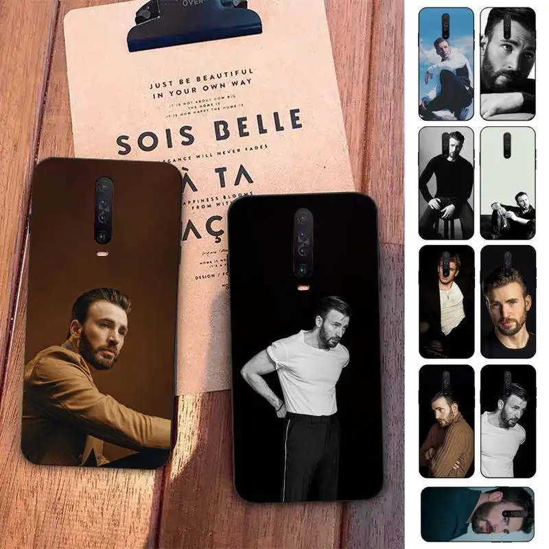 

Chris Evans Phone Case for Redmi 5 6 7 8 9 A 5plus K20 4X S2 GO 6 K30 pro