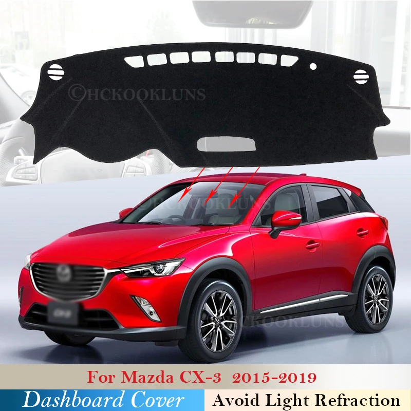 

Dashboard Cover Protective Pad for Mazda CX-3 2015 2016 2017 2018 2019 CX 3 Car Accessories Dash Board Sunshade Anti-UV Carpet