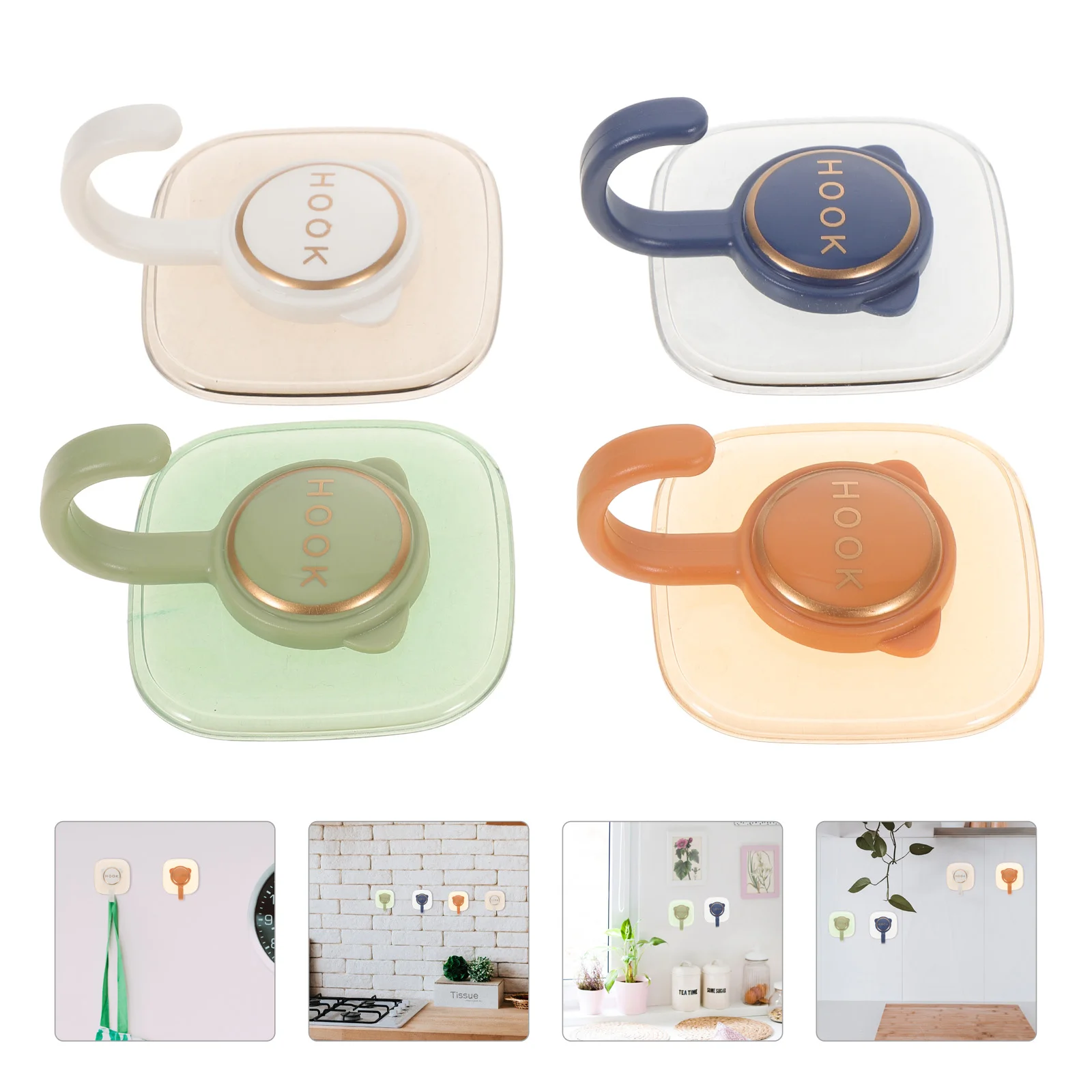 

Wall Hooks Hanger Sticky Hangingcoat Hangers Decorative Key Hookadhesive Removable