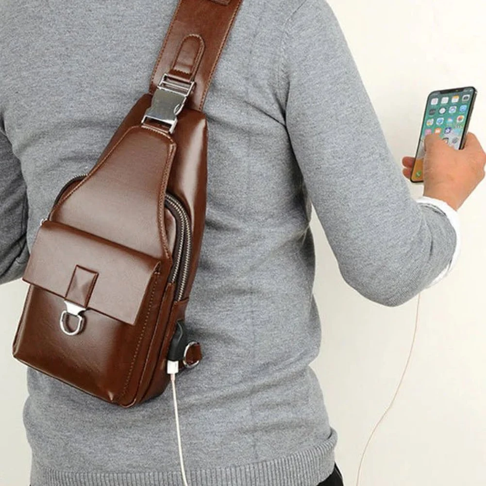 

2022 New Men's USB Chest Bag USB Charging Anti Theft Sports Bag Dayback for Work Best Sale-WT