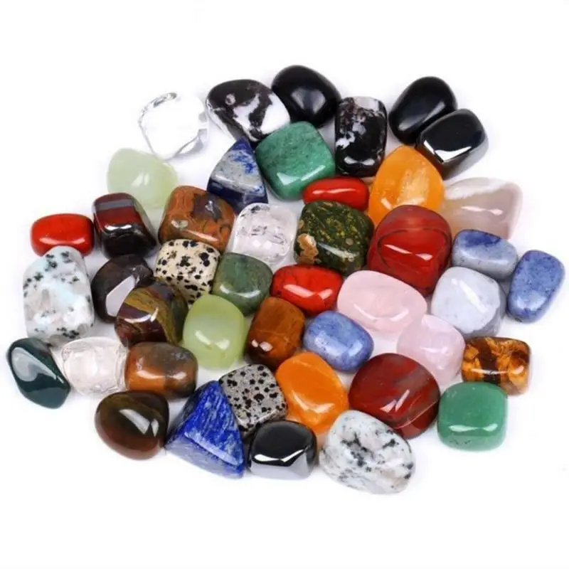 

Натуральные хрустальные бусины 100 г/пакет, смешанные искусственные драгоценные камни, бисероплетение, незакрепленные бусины из драгоценных камней «сделай сам» для ожерелья, серег