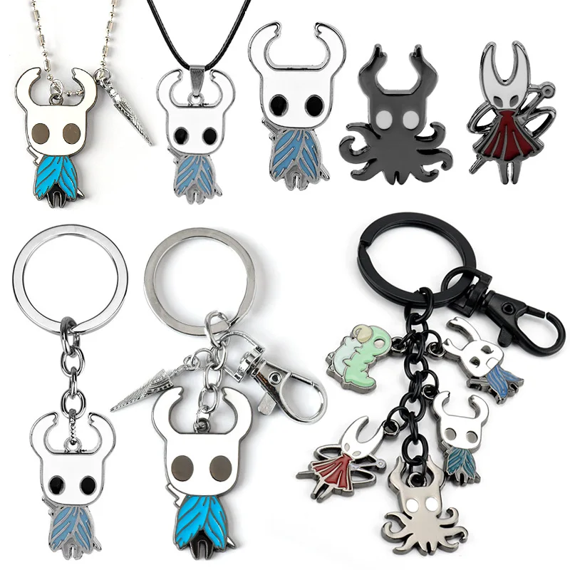 

Hollow Knight Troupe Master Grimm Alloy Necklace Pure Nail Sword Doll Model Figure Original Anime Action Figure Collection Toys
