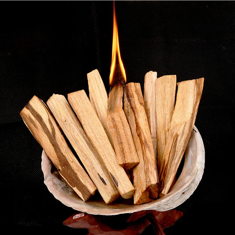 Palo Santo Natural Incense Sticks Wooden Smudging Strips Aroma Diffuser Stains Stick Aromatherapy Burn Wooden Sticks No Smell