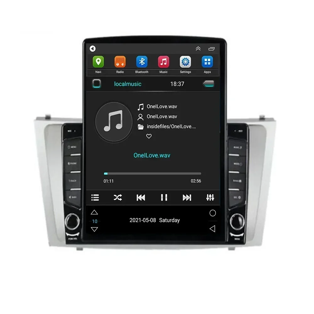 Автомобильный радиоприемник Tesla Style 2Din Android 13 для TOYOTA CAMRY 2009-2011 Мультимедийный