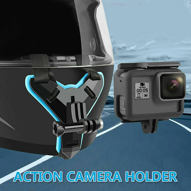 

Motorcycle Helmet Chin Stand Mount Holder For DJI OSMO GoPro Hero 8 7 6 5Action Sports Camera Full Face Holder Accessory