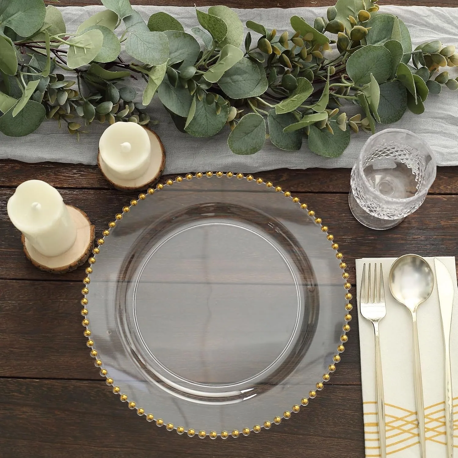 1/8/16 шт. прозрачные пластиковые пластины для зарядного устройства с золотыми