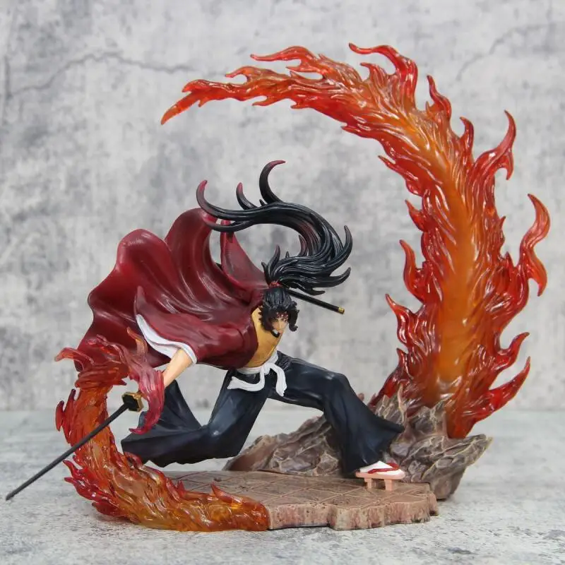 Фото Фигурка-статуэтка Demon Slayer Kimetsu No Yaiba: Кокушибо и Йориичи Цугикуни с подсветкой, коллекционная модель, аниме-сувенир, подарок №4