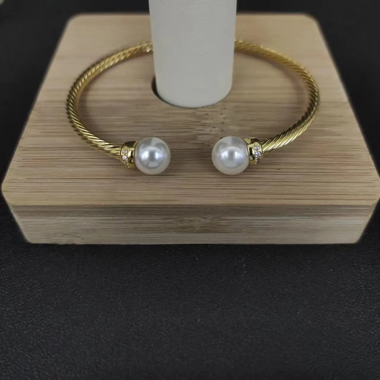 DY 3MM Cable Classic David Yurman S925 Sterling Silver Black Onyx And Paved Diamond Bracelet For Men's Jewelry Gift