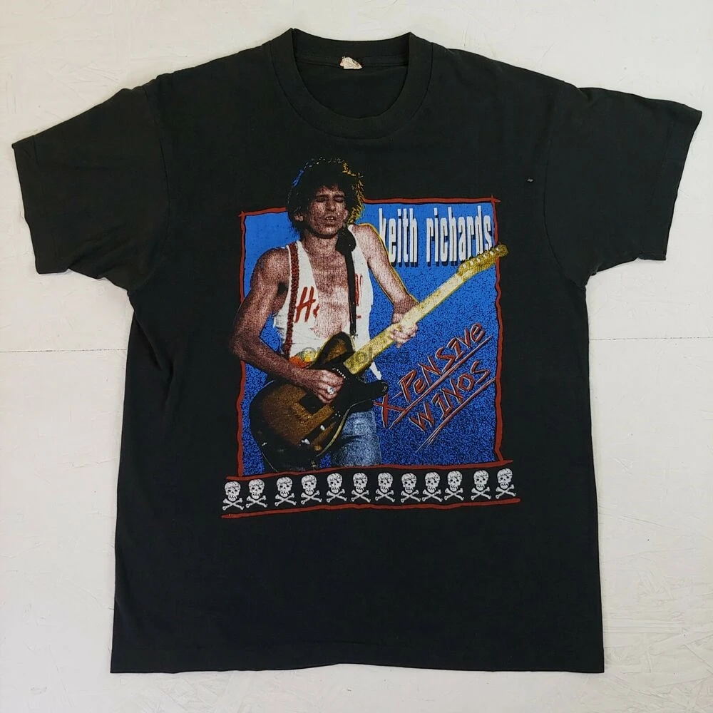 Футболка VTG Keith Richards screen Stars XL talk is cheap tour x-pensive winos |