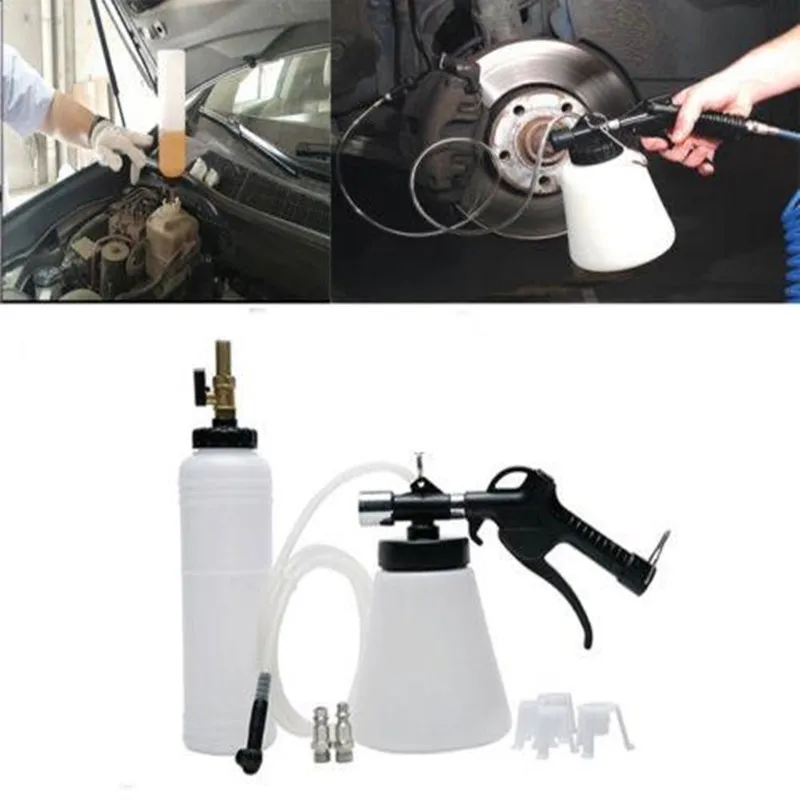 Kit de herramientas neumáticas de purga de líquido de frenos de coche, Extractor de aire, bomba de aceite de embrague, purgado, vacío, drenado para motocicleta y coche