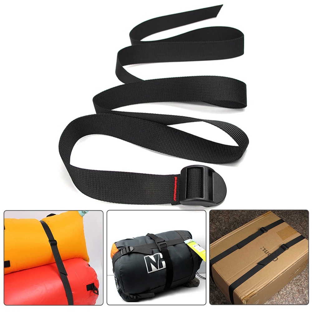 

Travel Tie Down Belt Rope Cargo Luggage Bag Lashing Straps Outdoor Camping Tools Lightweight Sleeping Bag Tightening Tool