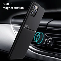 slim leather texture magnetic car plate back cover for huawei p20 p30 p40 lite case for huawei p30 p20 p40 pro p10 plus cases