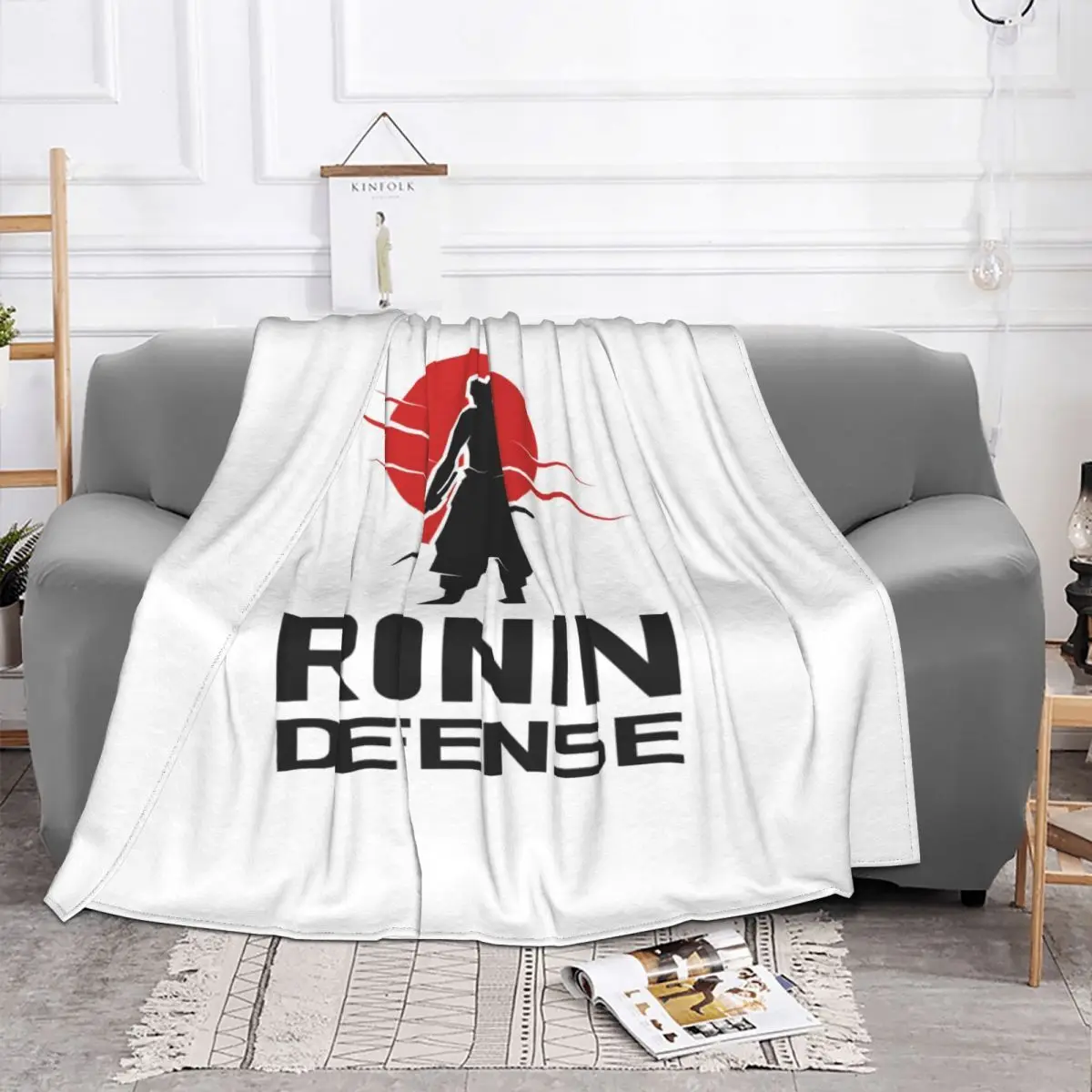 Японское одеяло Ronin 1197 плюшевое покрывало индивидуальное