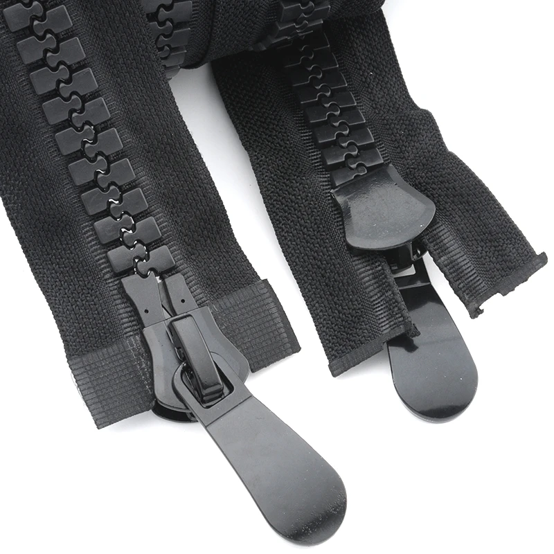 Meetee 20 # очень большой полимерный пуховик на молнии с двойным и одним ползунком