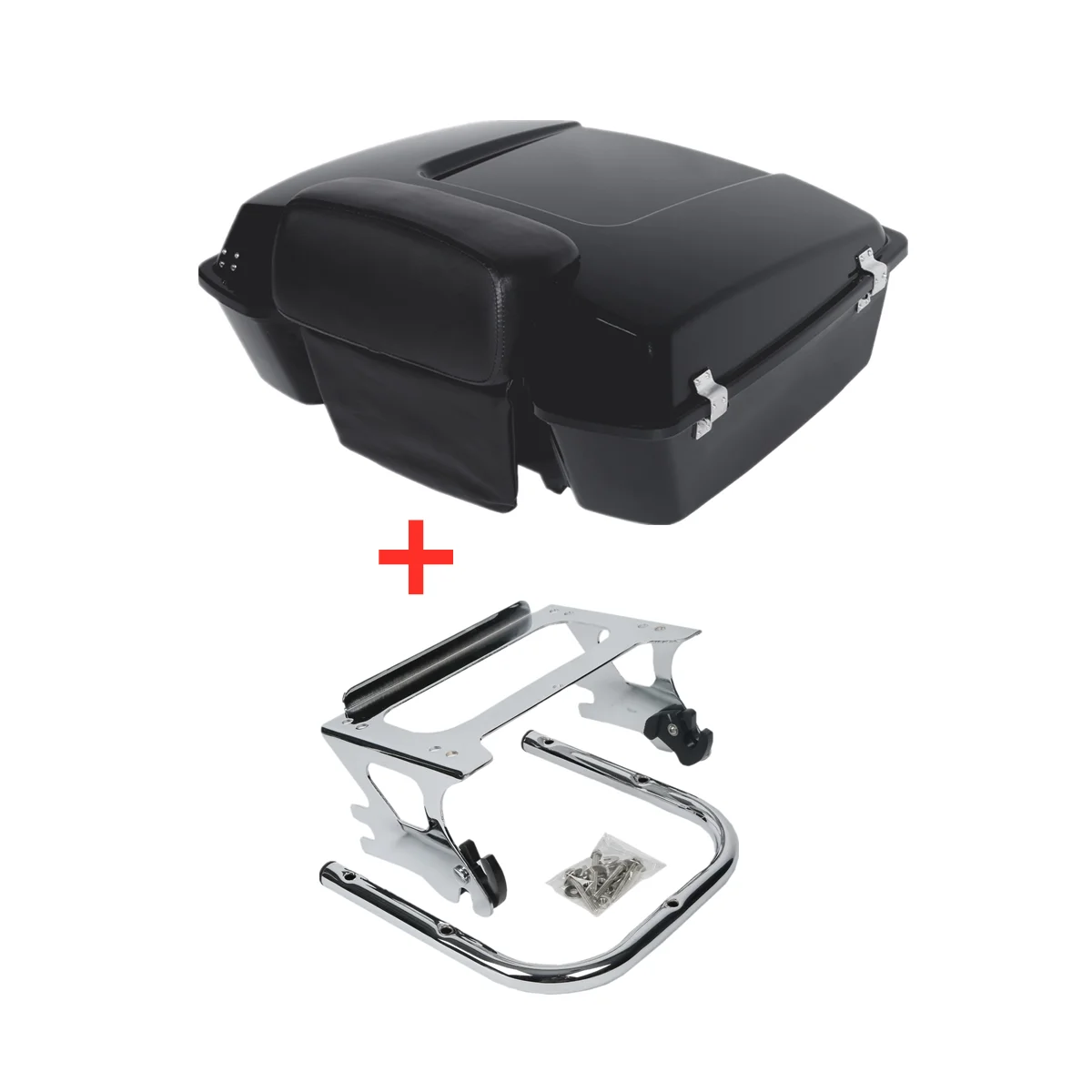 

Motorcycle Chopped Pack Trunk Backrest Mounting Rack For Harley Tour Pack Touring Electra Glide Road Glide Road King 1997-2008