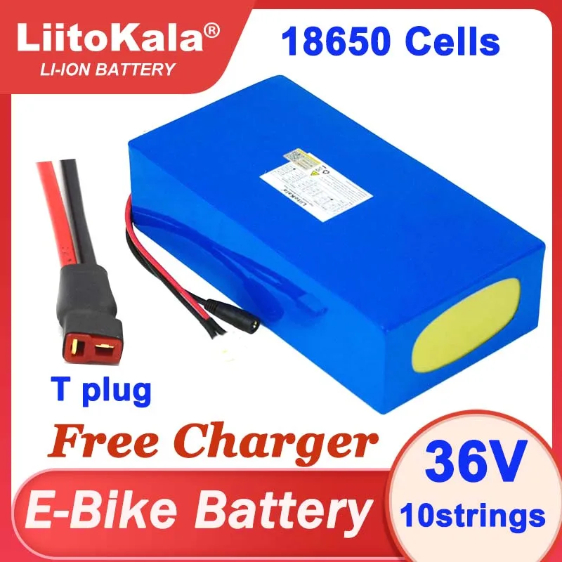 

Liitokala 36v 20ah 18650 lithium battery electric bike 300w 500w 750w 1000w built-in scooter batteries 30a bms + 42v 2a charger