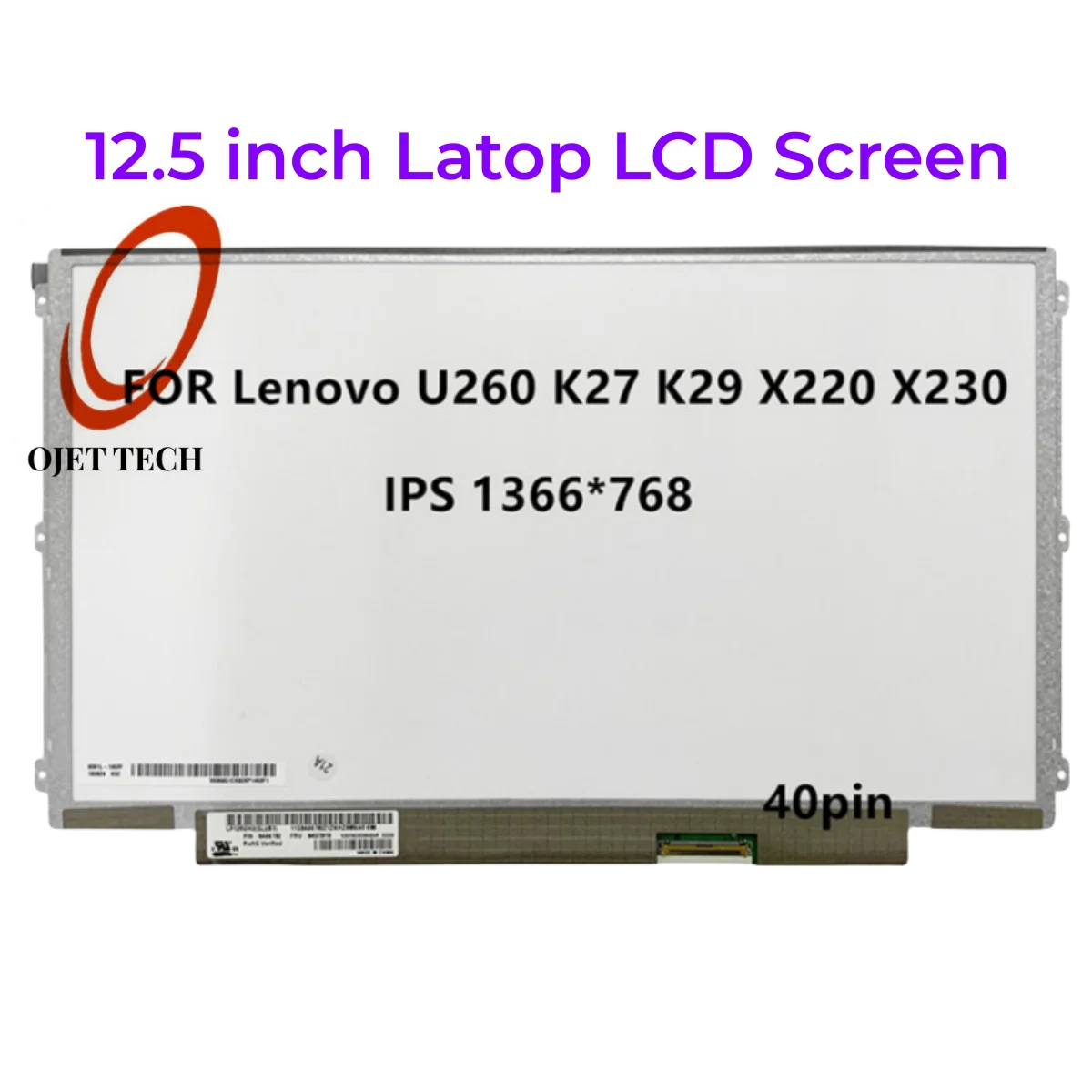 ЖК-экран для ноутбука LENOVO S230U K27 K29 X220 X230 LP125WH2 SLT1 SLB3
