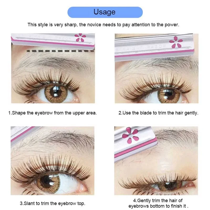 5 Шт. Женский Набор Для Стрижки Бровей Макияж Красота Удаление Волос Стальное