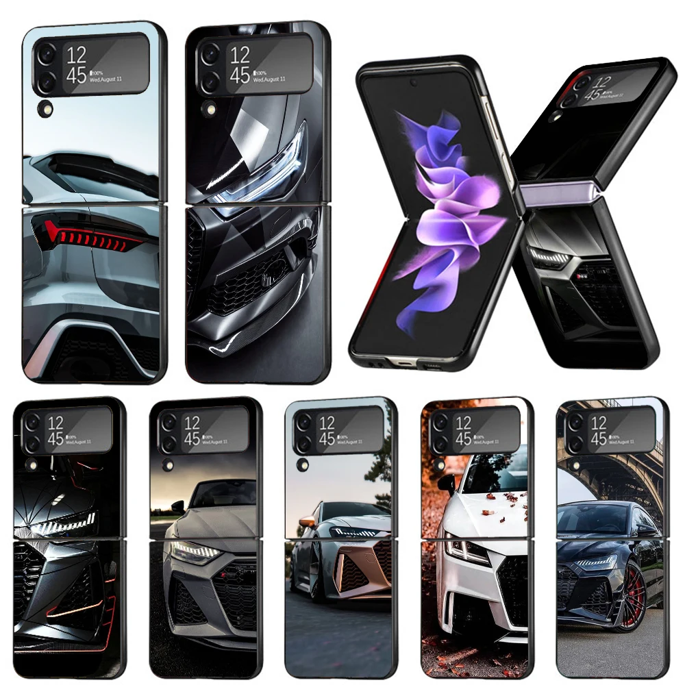 Супер автомобиль для A-Audis R-S спортивный чехол телефона Samsung Galaxy Z Flip6 5G Flip5 Flip4 Flip3 ZFlip