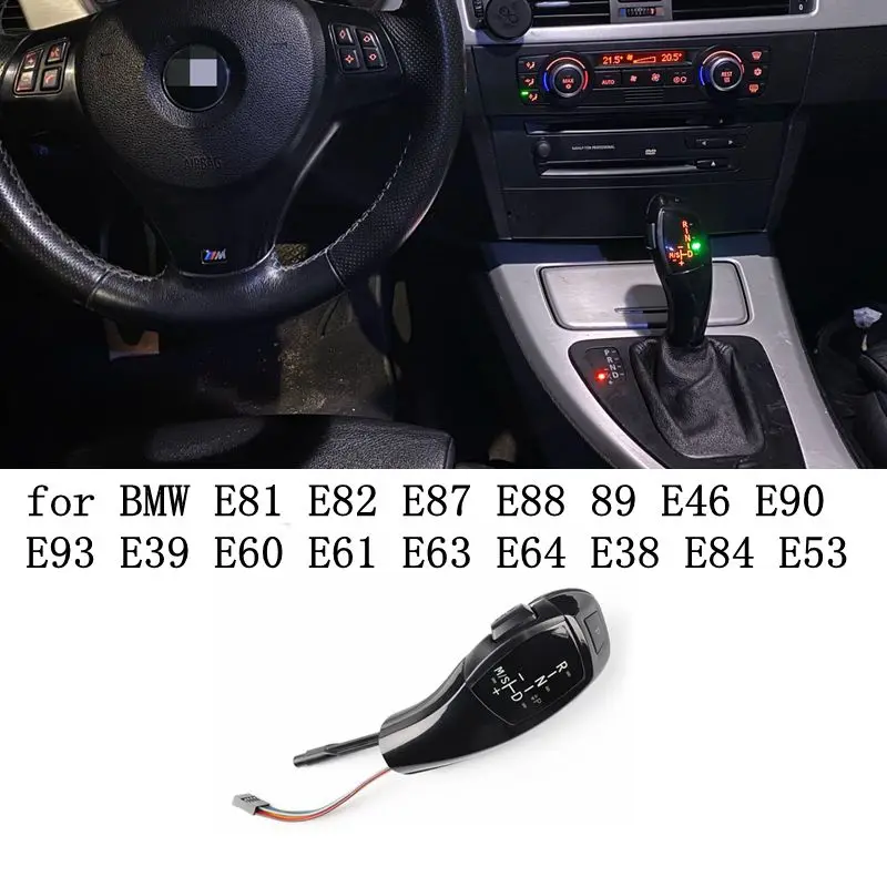 

Светодиодная ручка переключения передач для BMW 1 3 5 6 7x1x3x5 z4 E81 E82 E87 E88 89 E46 E90 91 E92 E93 E39 E60 E61 E63 E64 E38 E84 E53 E85 E89
