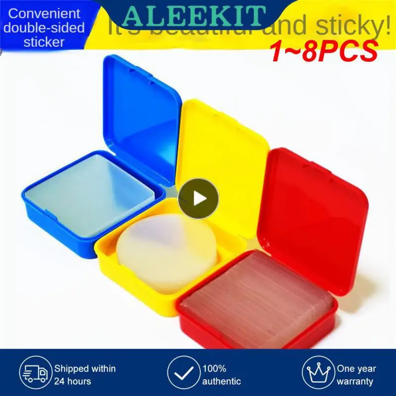 

1-8 шт. в коробке, двухсторонние наклейки, прозрачные, не оставляющие следов клейкие ленты, легко разрезаемые, высококлейкие, двухсторонние ленты