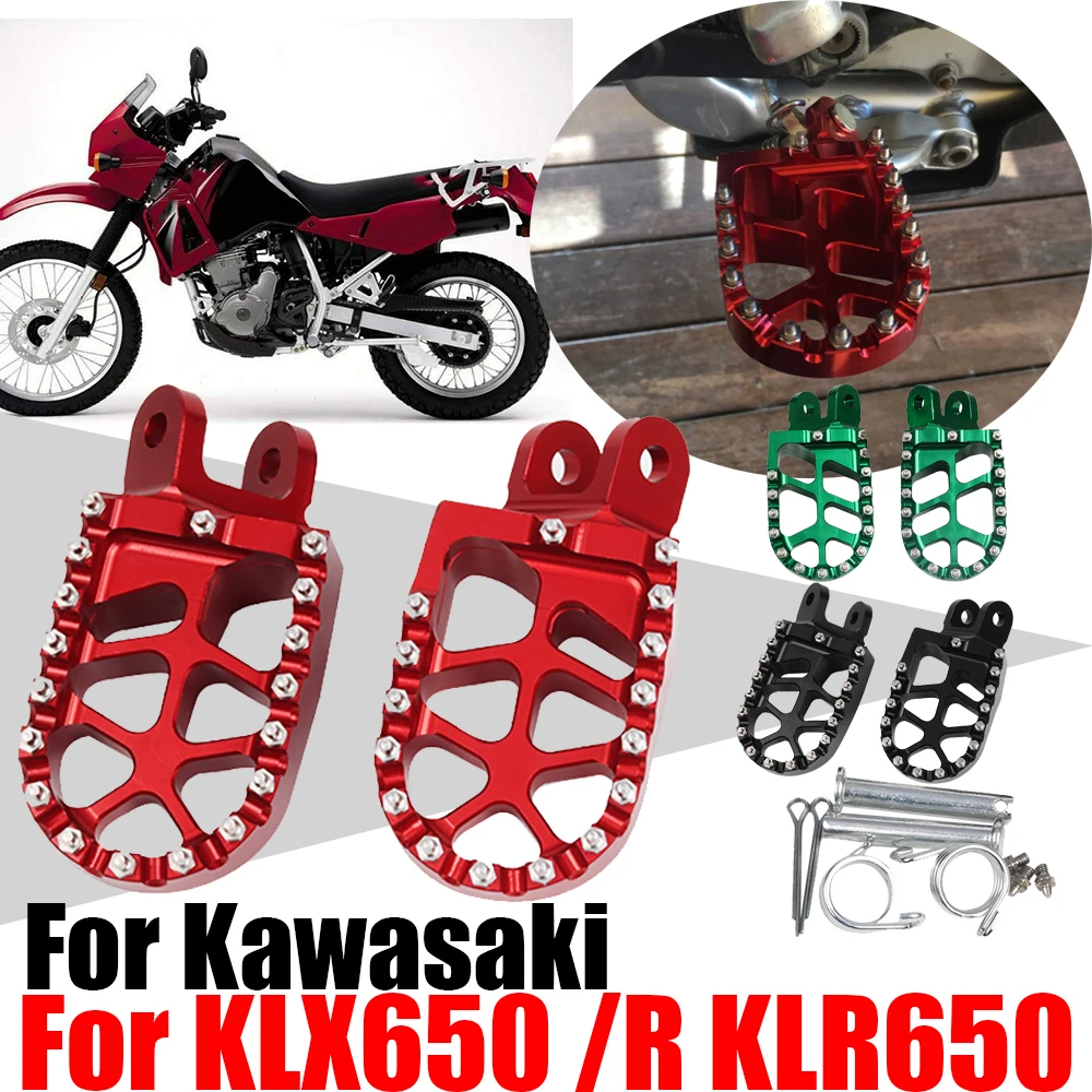 Подножки для мотокросса, подножки, части для Kawasaki KLX650R KLR650 KLR 650 KLX650 KLX 650 R KLX 650R, аксессуары