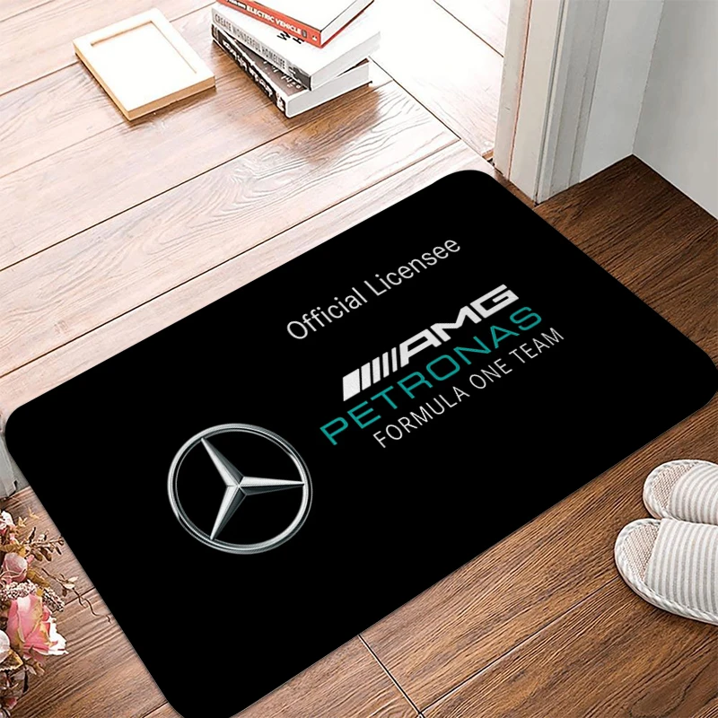 

Кухонный коврик, нескользящий моющийся ковер Mercedes-Benz Kawaii, противоприкроватный ковер, пригодный для молитвы, ванной, длинный коридор