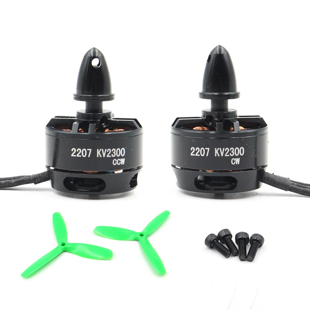 Новинка 2207 2300KV бесщеточный двигатель CW CCW 3 ~ 4S Lipo с лезвием 5050-3 для