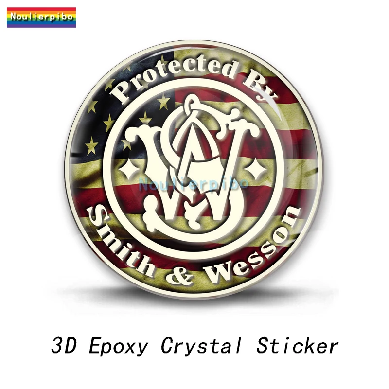 Наклейки на концентратор телефона Смита и Вессона силиконовые 3D для