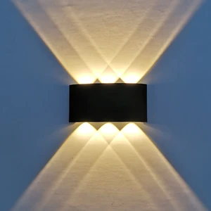 Up and Down Tuya LED-Wandleuchte IP65 Waterproof Aluminum Wandlamp For Outdoor Indoor Stairs Bedside  Living Room Porch Light