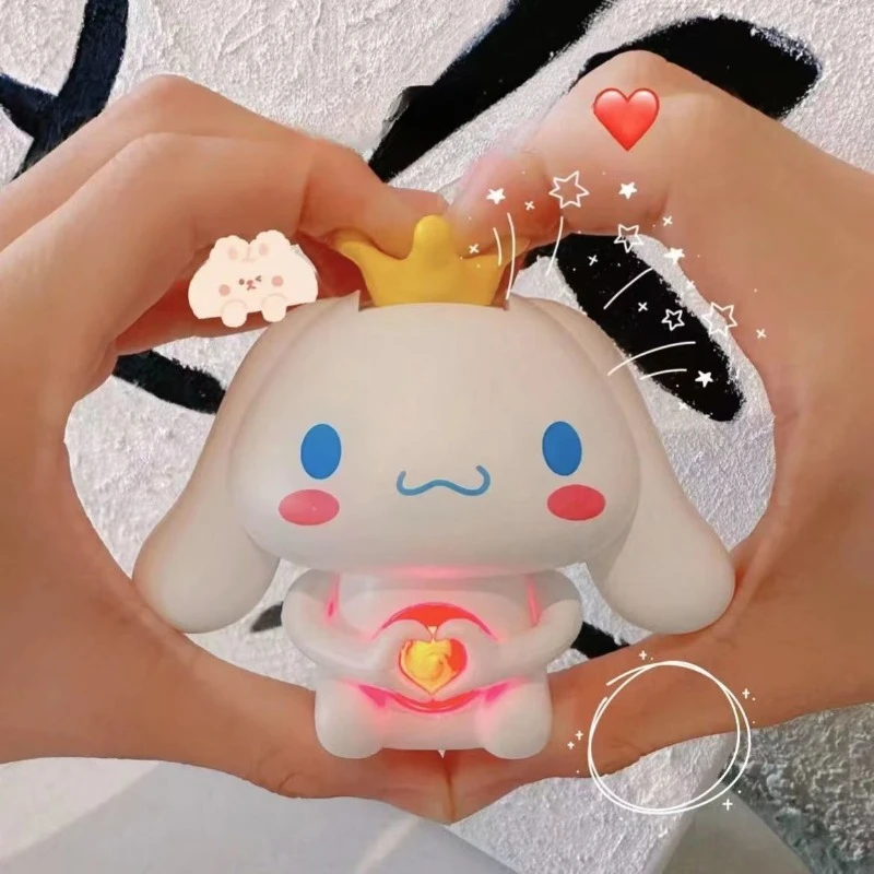 

Sanrio Cinnamoroll Cartoon Doll Press Luminous Kawaii Anime Confession Gift Birthday Gift Couple Ornament Small Toy Wholesale