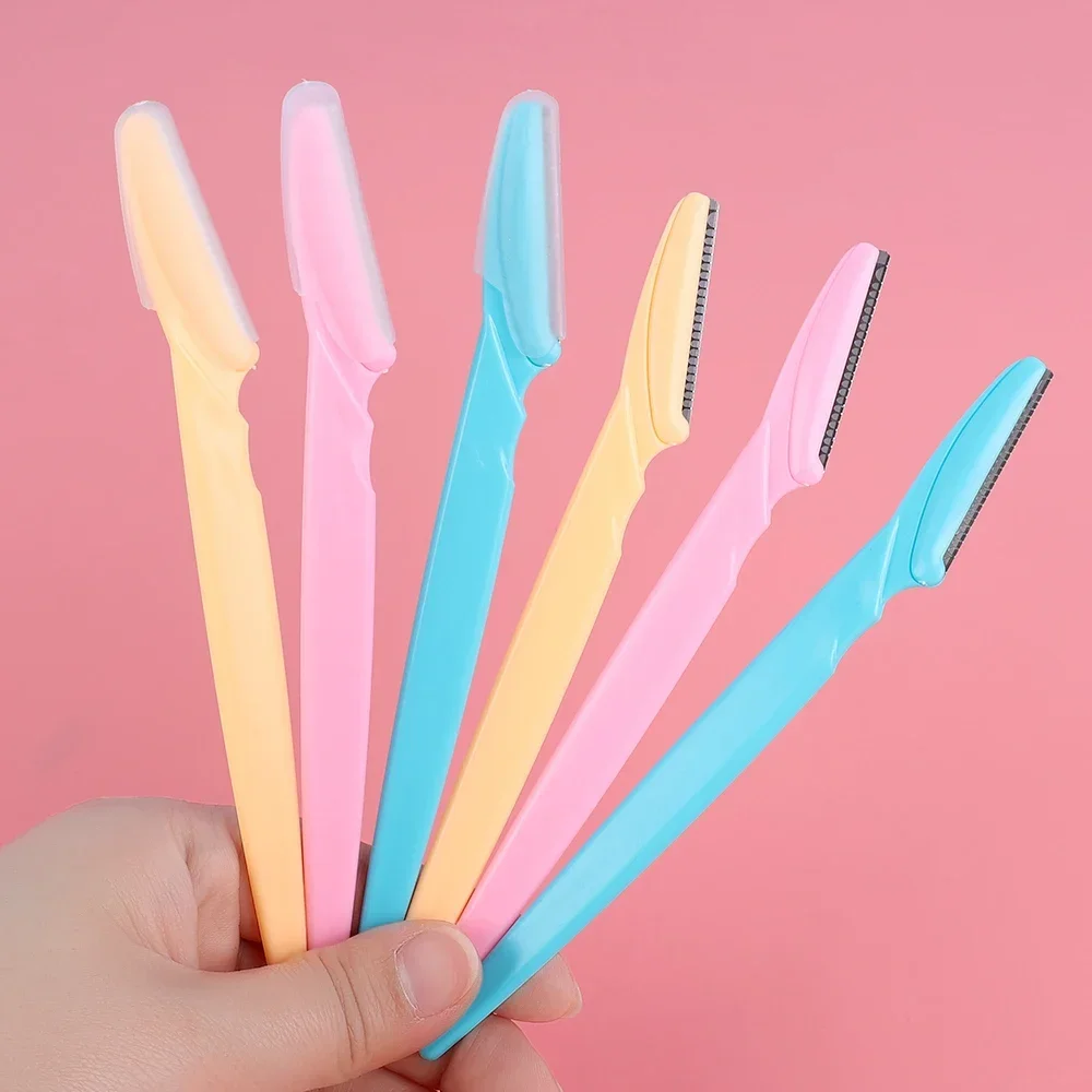 Безопасный триммер для бровей лезвие формирующий нож бритва портативная лица