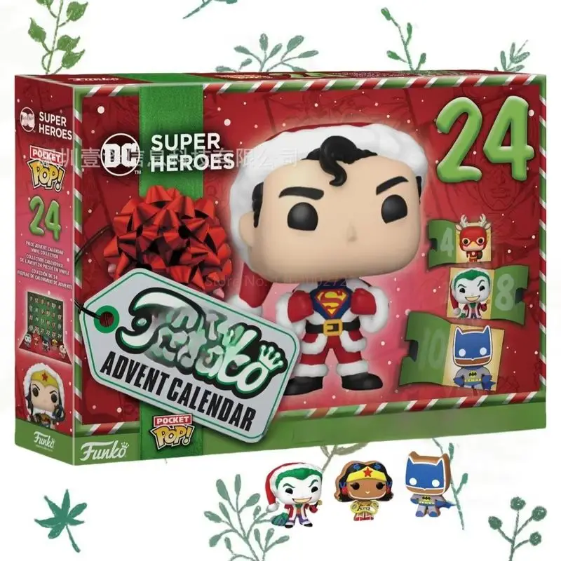 24 шт. Рождественский адвент-календарь серии Super Hero Mystery Box версия Q модель куклы