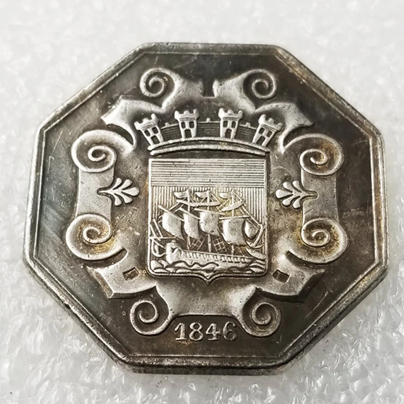 Free Shipping 1846 France Coins Vintage Original Gold Silver Coin Medal Album Collectibles COPY Coins Money Christmas Gifts