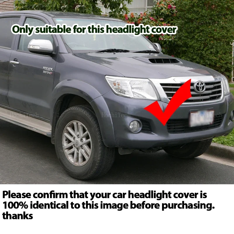 Прозрачный корпус передняя крышка объектива стеклянная абажур для Toyota Hilux Vigo AN10