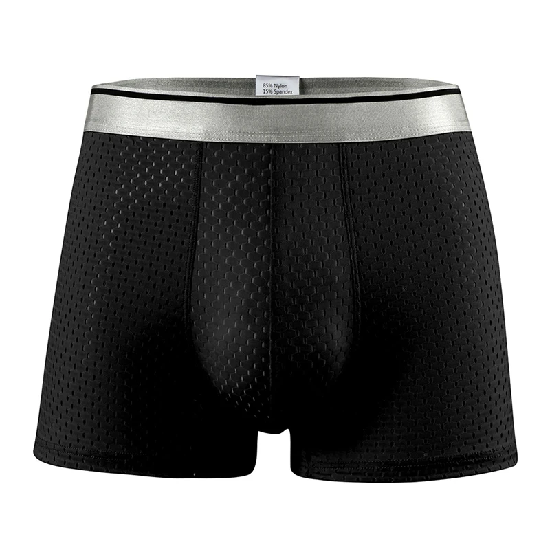 Men's Plus Size Briefs Boxer Men's Ice Silk Mesh Plus Size Boxers Men Plus Size Underwear 4XL 5XL 6XL 7XL 8XL 9XL 10XL 11XL 12XL