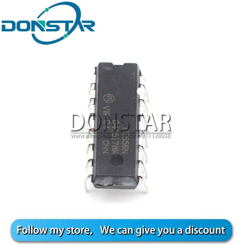 10 шт. NE556 NE556N 556N DIP14 DIP-14 двухканальный таймер IC новый | Электронные компоненты и