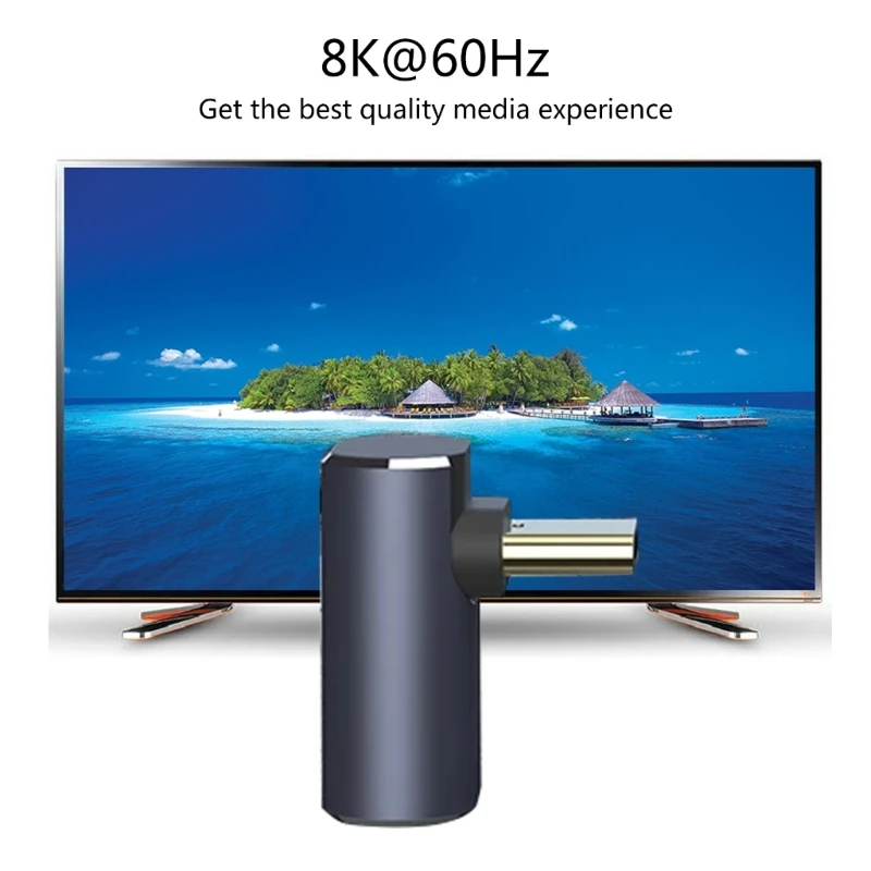 Адаптер USB C 90 градусов PD Type удлинитель папа-мама 8k 60 Гц видео для