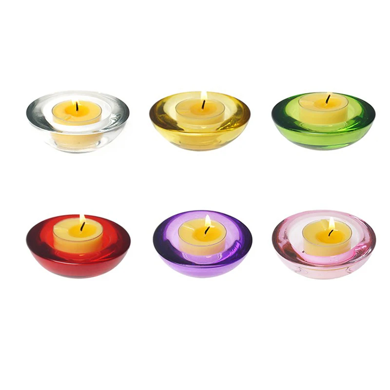 Подсвечник для свечей круглый стеклянный подсвечник диаметр 4 5 см красный