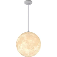 3d print moon pendant lights novelty creative atmosphere light 7w night lamp moon hanging lamp for bedroom home decoration