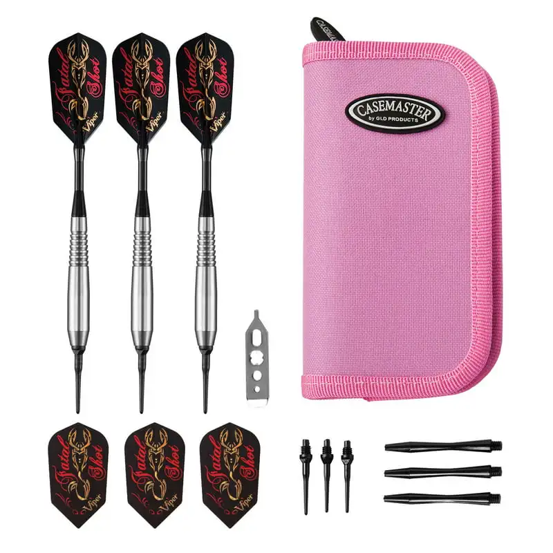 

Fatal Soft Tip Darts 18 Grams and Pink Nylon Case