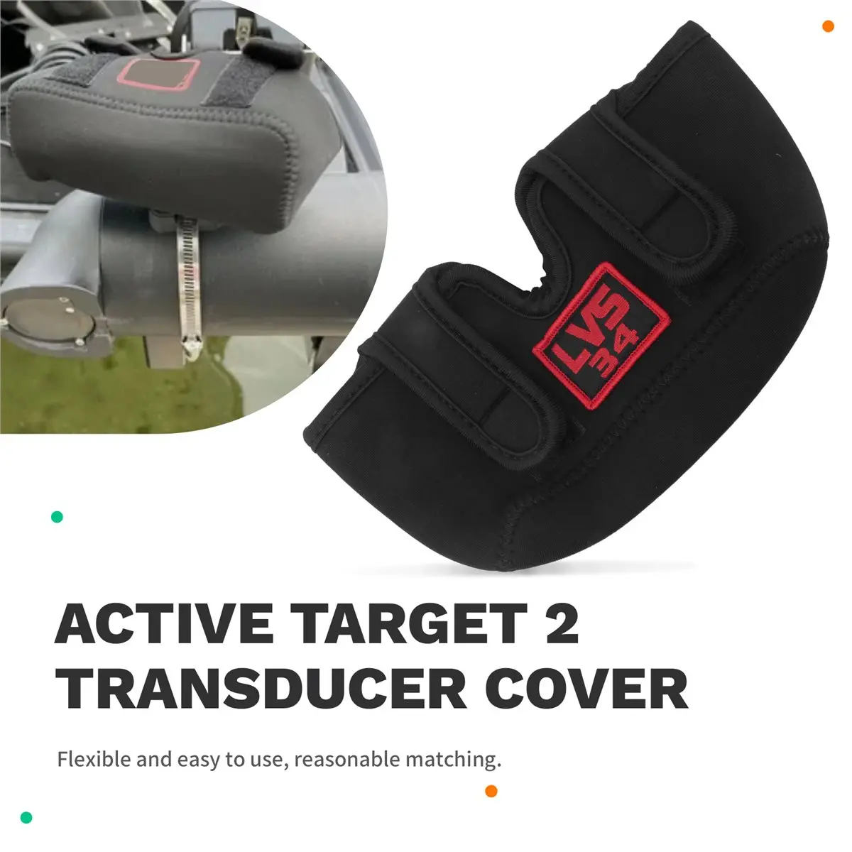 # Защитный чехол для трансдьюсера 28E, чехол для трансдьюсера Garmin Livescope Plus LVS34 (черный) (art.: 3920dbd46ad52) - 3920dbd46ad52