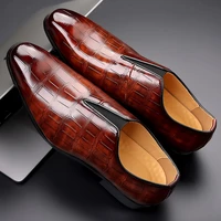 men casual shoes classic low cut embossed formal leather shoes comfortable business dress shoes man loafers wedding shoes 38 48