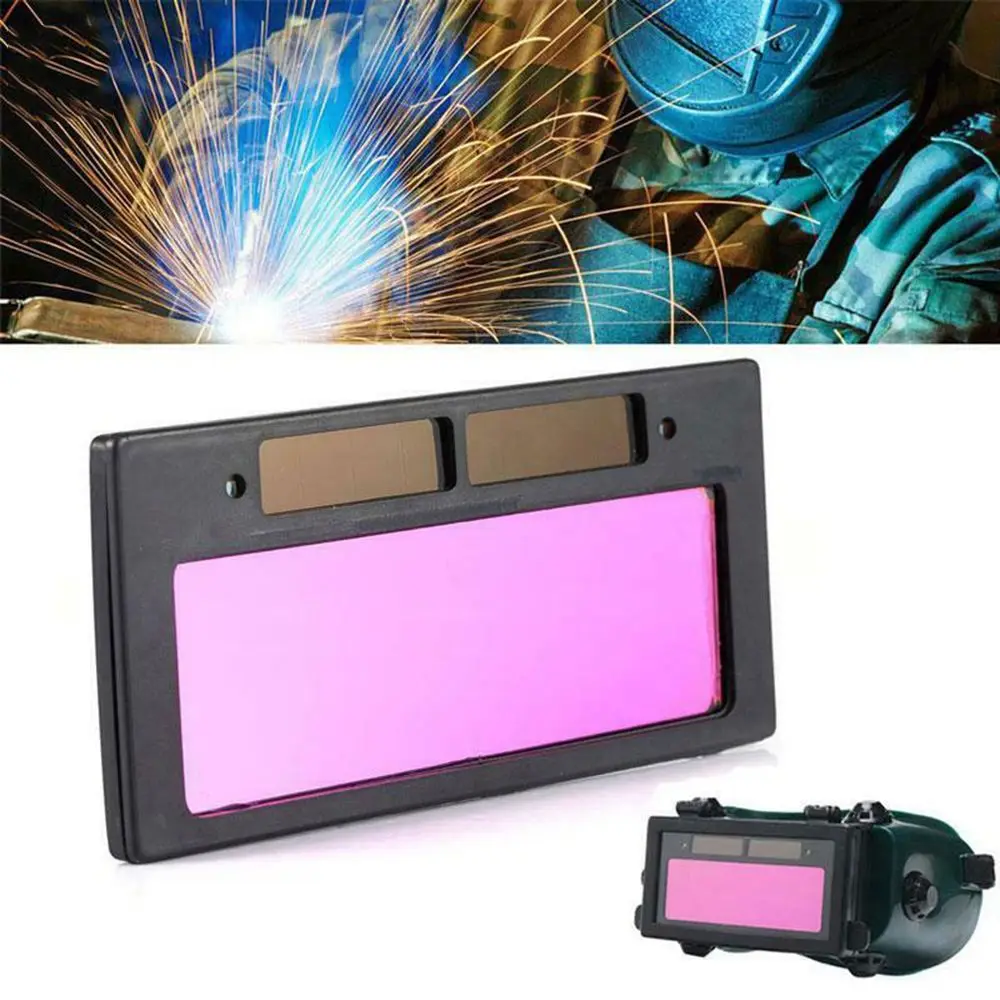 

Hot Welder Tool Accessory Solar Powered Soldering Mask Filter Eyes Protector Welding Helmet Lens Safety Shield Visor